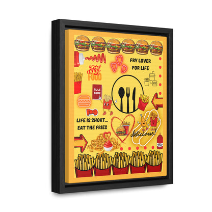 Eat The Fries Canvas Wall Art