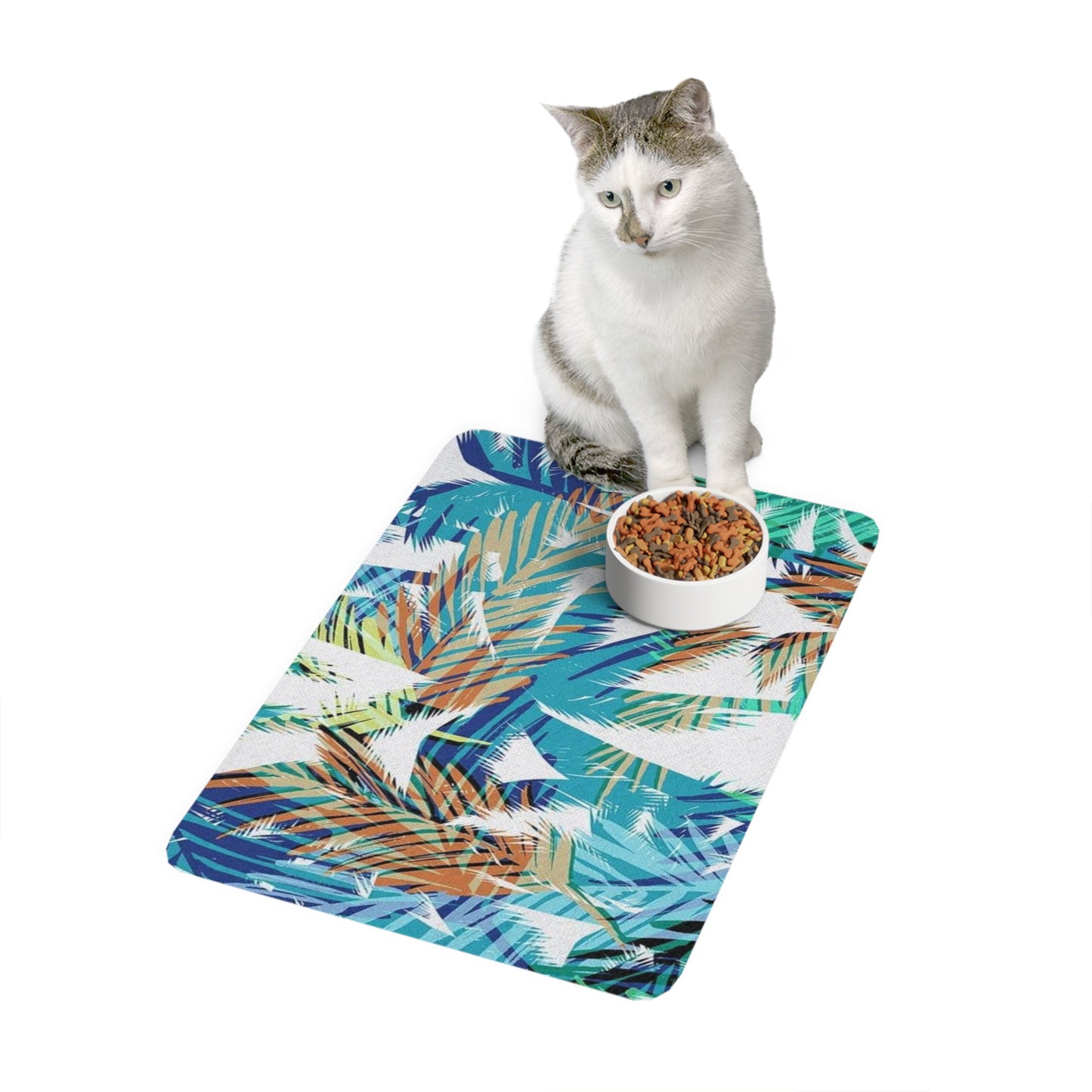 Pet Food Mat (12x18) Tropical