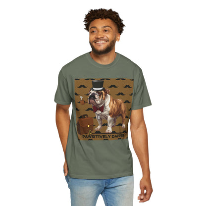 Pawsitively Dapper Unisex Garment-Dyed T-shirt