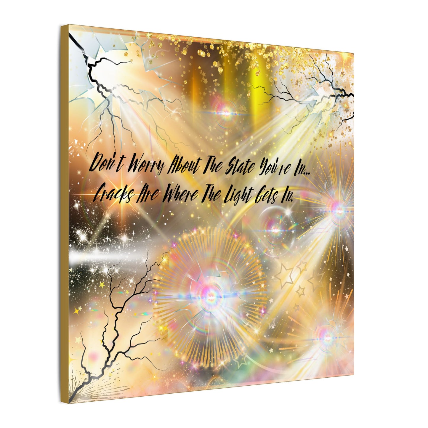 Don't Worry - Inspirational Wall Art, Motivational Decor, Home Office Artwork, Uplifting Canvas, Modern Room Statement