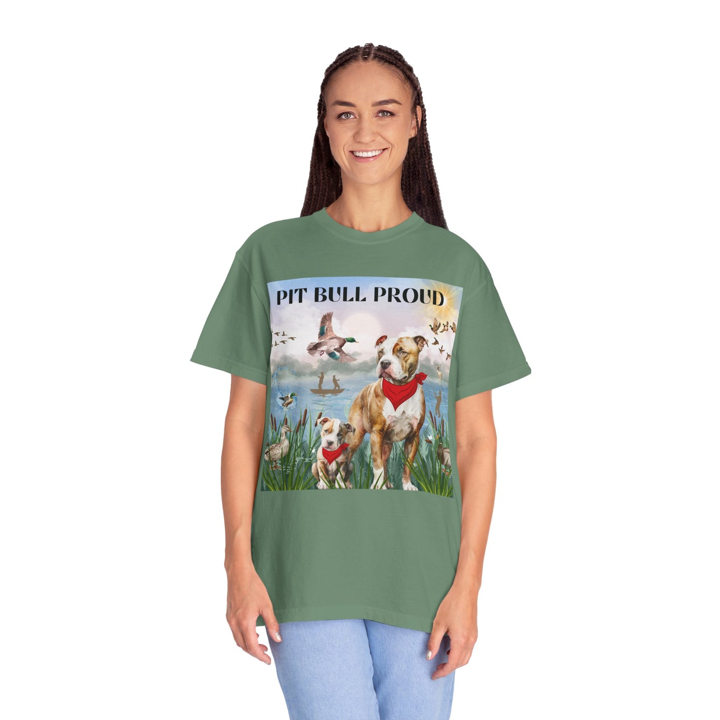 Pit Bull Proud Unisex Garment-Dyed T-shirt