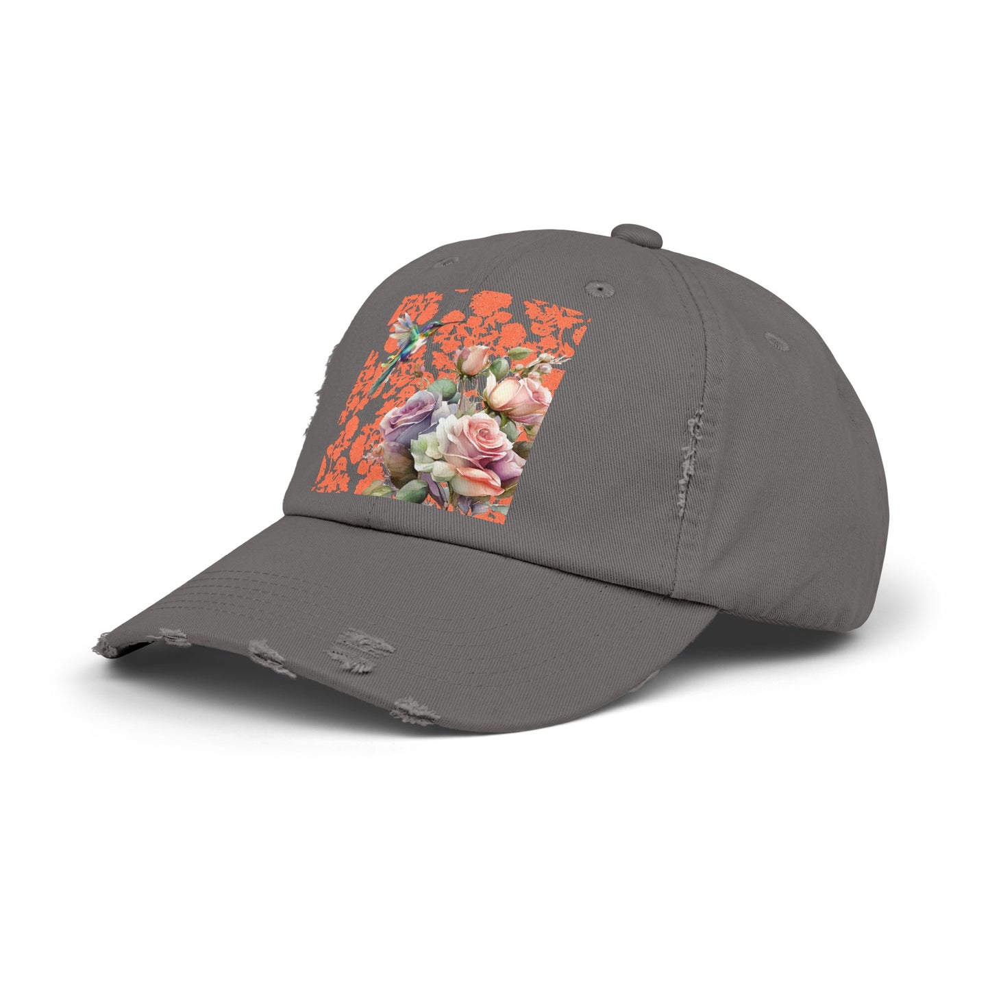 Hummingbird 1 Unisex Distressed Cap