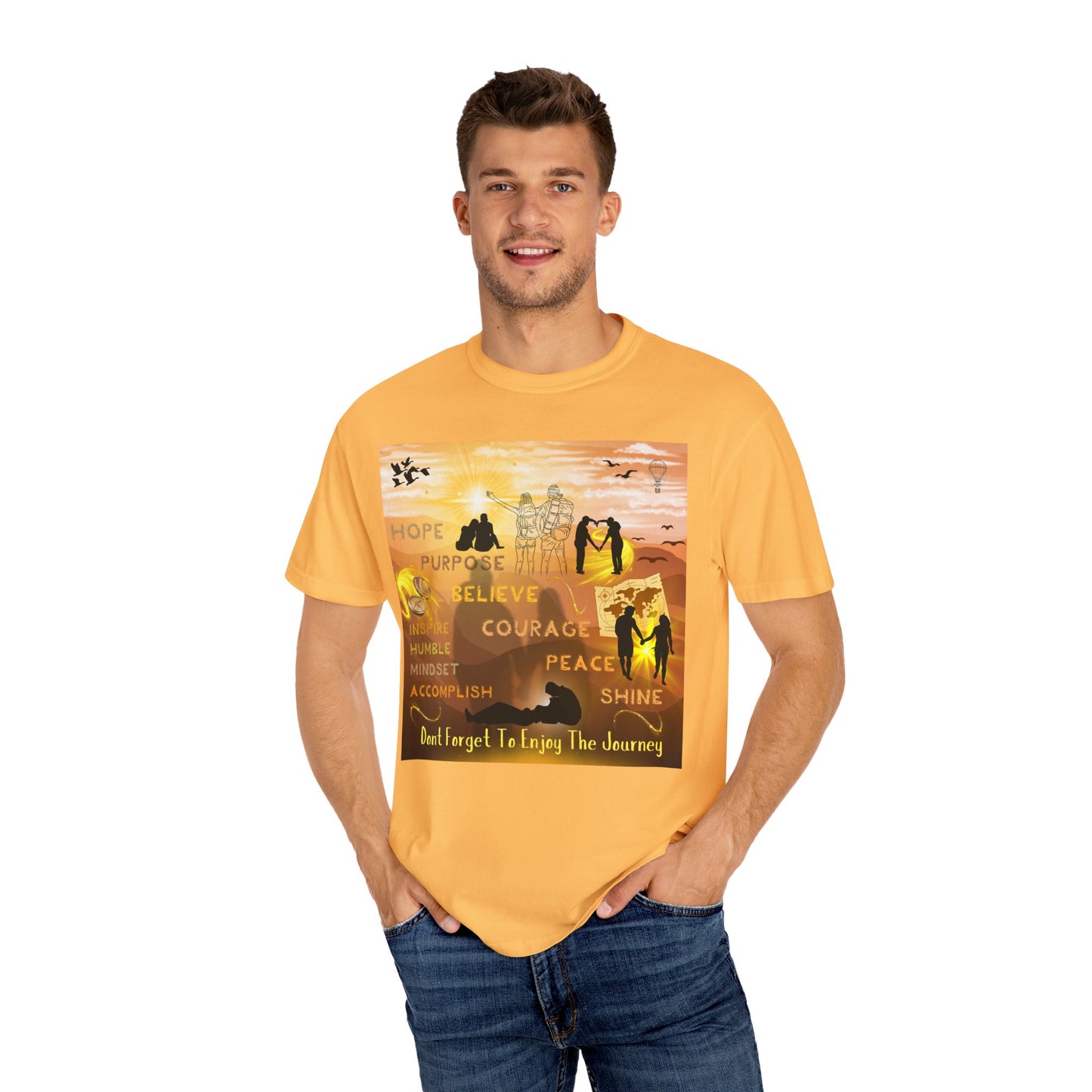 Enjoy The Journey Unisex Garment-Dyed T-shirt