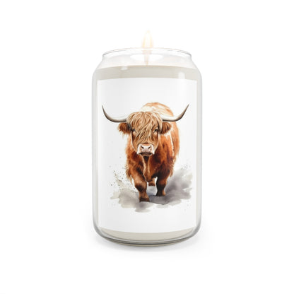 Highland Cow 3 Scented Candle, 13.75oz