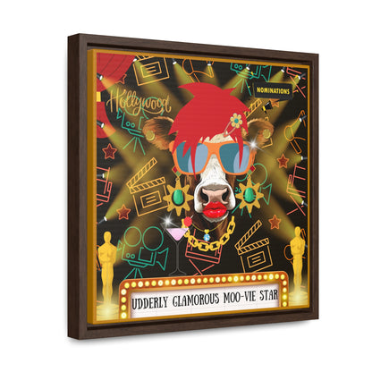 Moo-vie Star Gallery Canvas Wraps, Square Frame