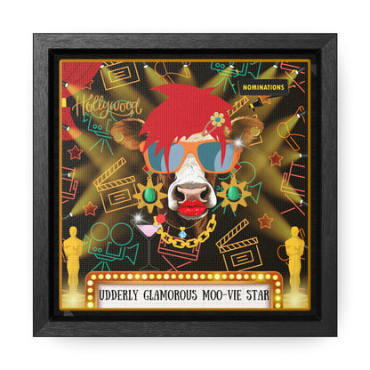 Moo-vie Star Gallery Canvas Wraps, Square Frame