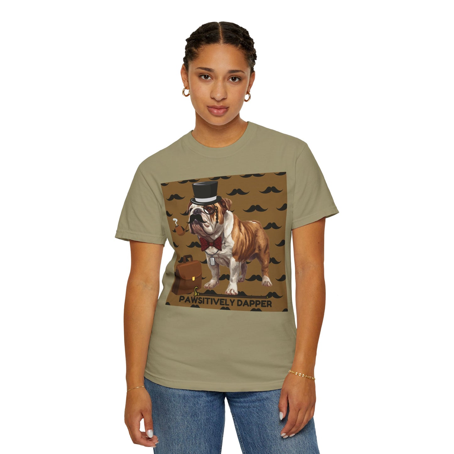 Pawsitively Dapper Unisex Garment-Dyed T-shirt