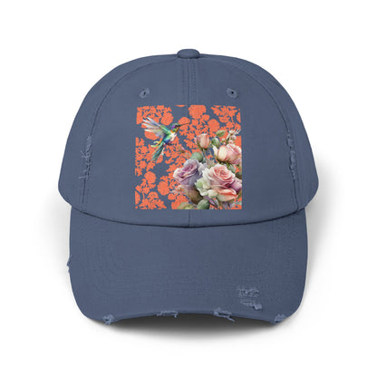 Hummingbird 1 Unisex Distressed Cap