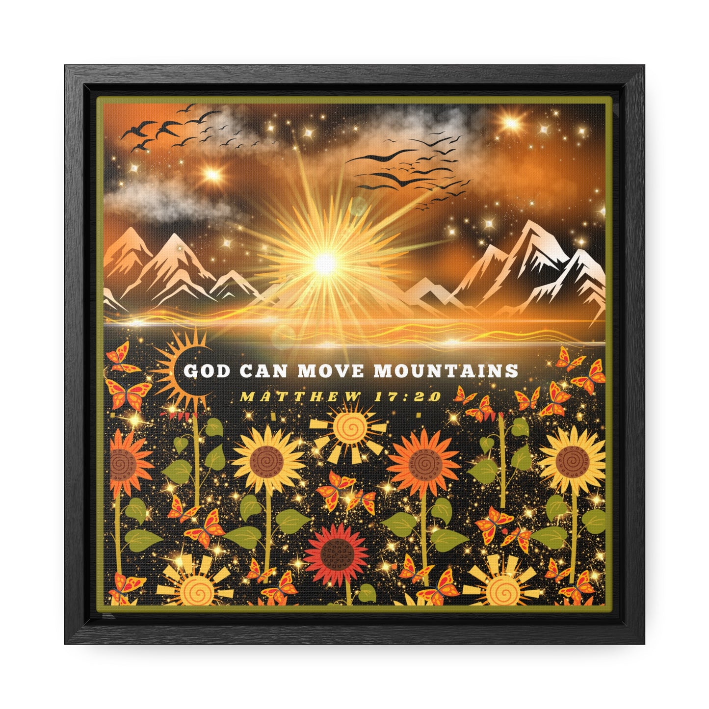 God Can Move Mountains Canvas Wall Art