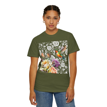 Hummingbird 2 Unisex Garment-Dyed T-shirt