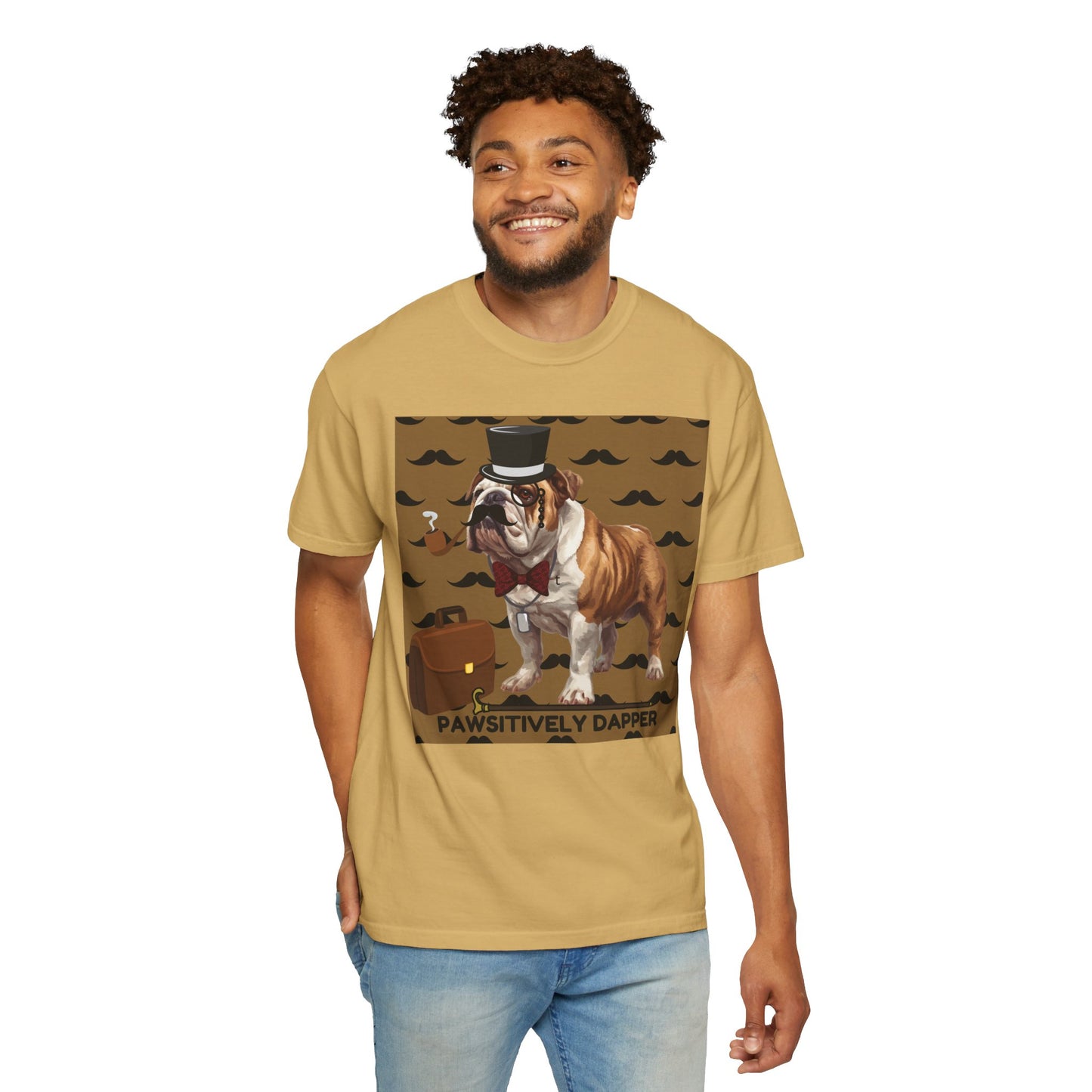 Pawsitively Dapper Unisex Garment-Dyed T-shirt