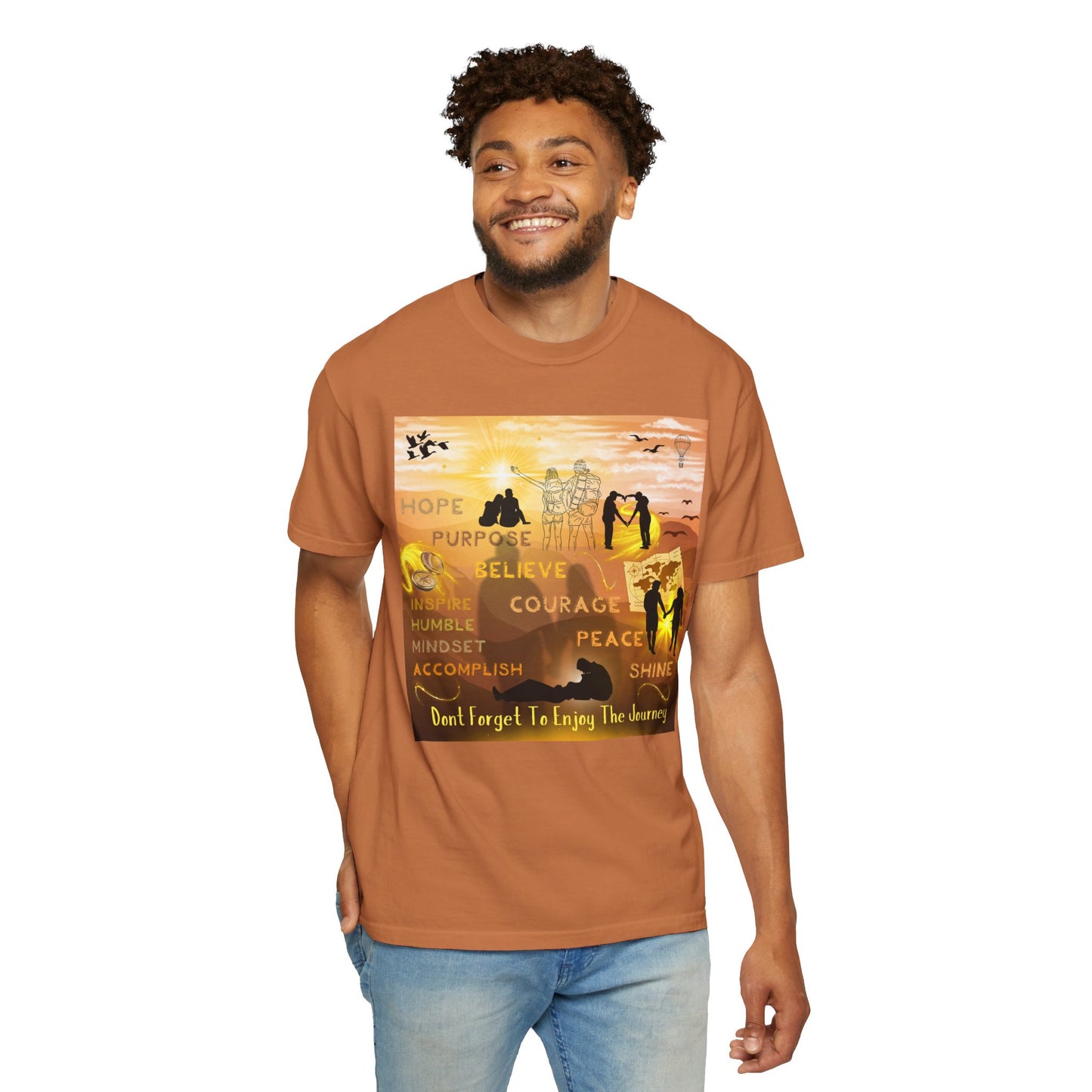 Enjoy The Journey Unisex Garment-Dyed T-shirt