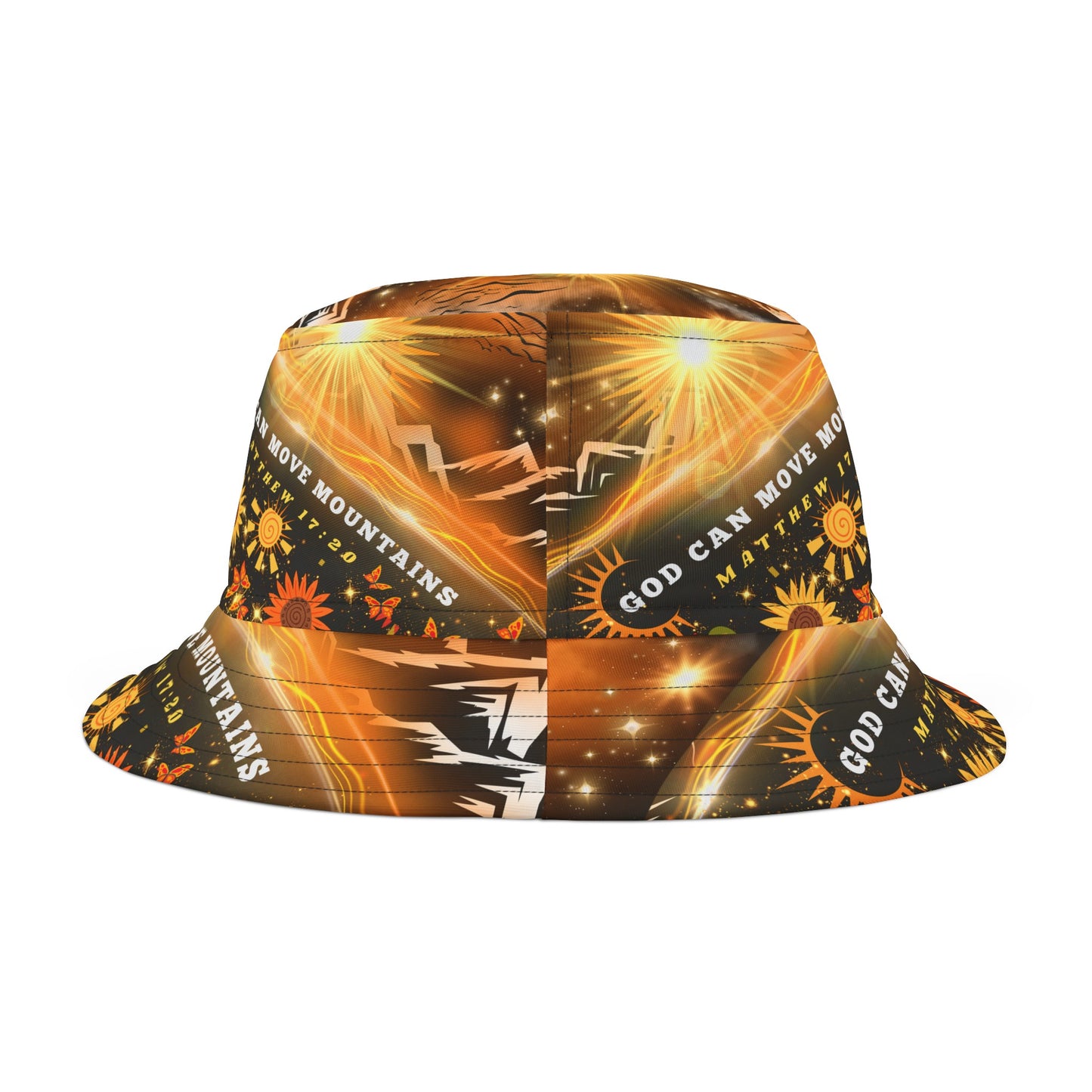 God Can Move Mountains Bucket Hat (AOP)