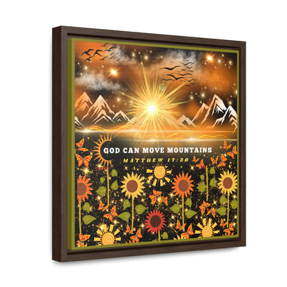 God Can Move Mountains Canvas Wall Art