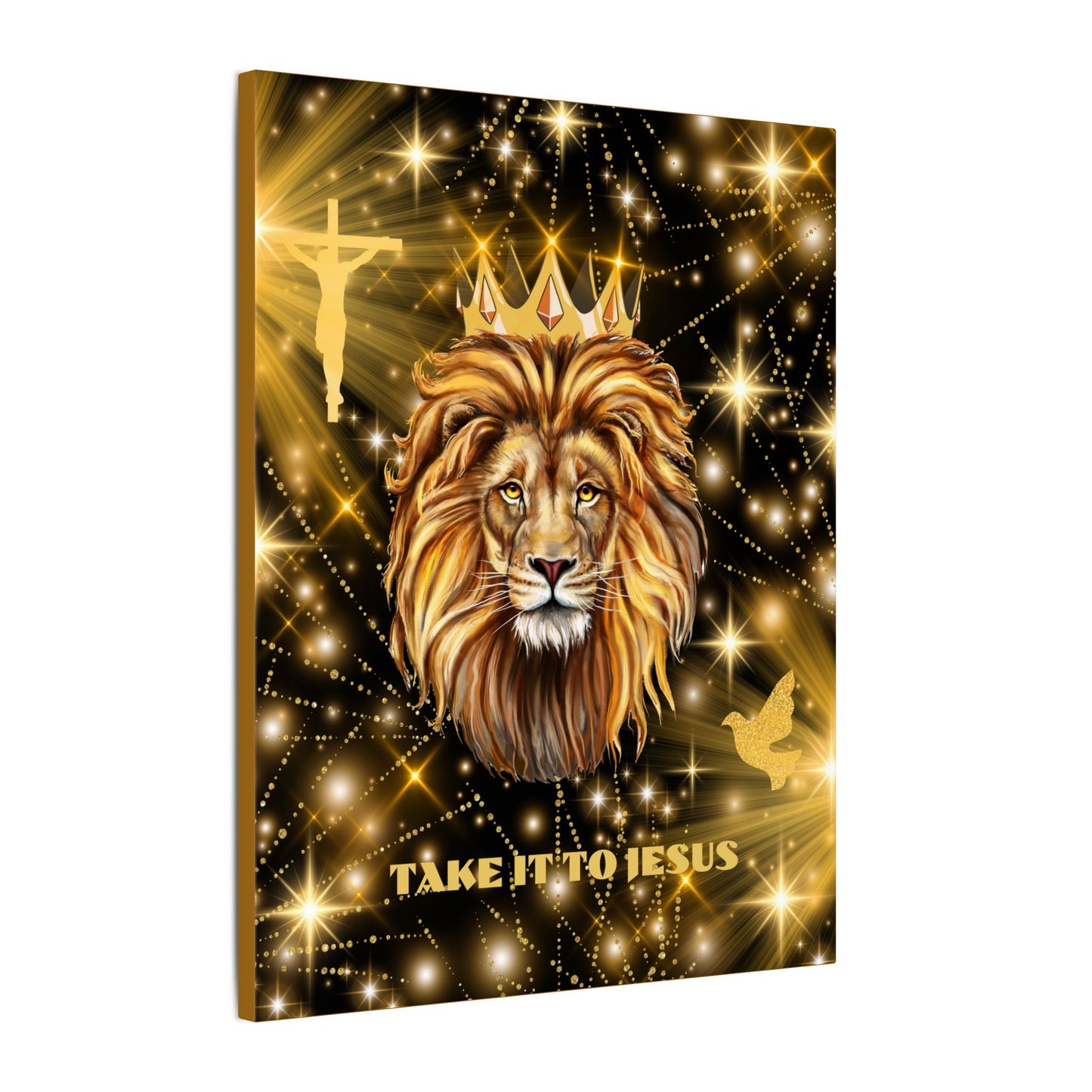 Take It To Jesus- Majestic Lion Canvas Print, Spiritual Wall Art, Take It To Jesus Decor, Faithful Home Decoration, Christian Gift for All Occasions