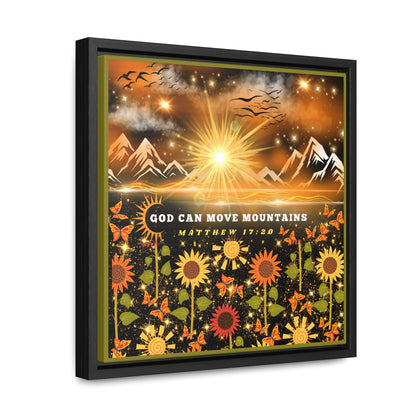 God Can Move Mountains Canvas Wall Art