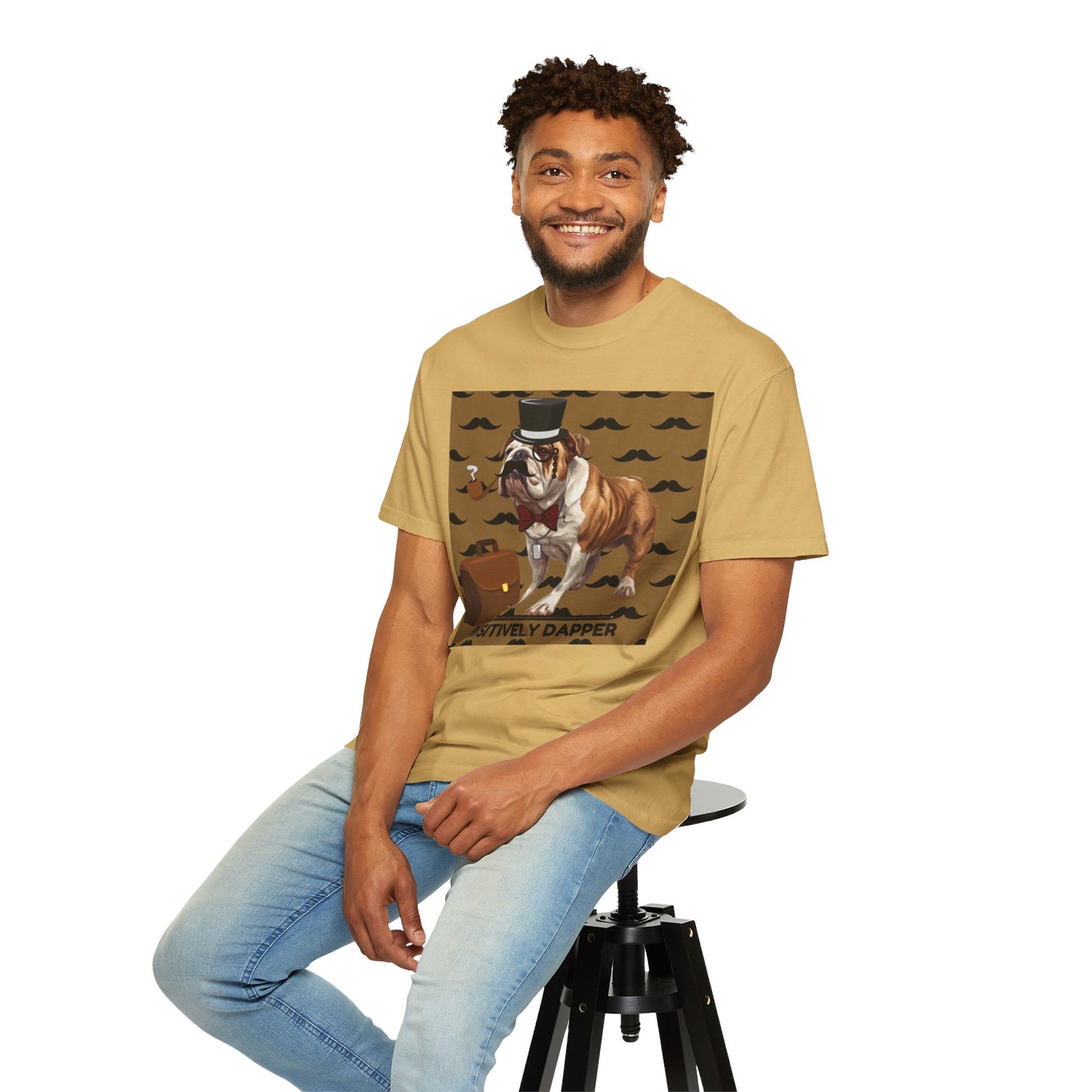 Pawsitively Dapper Unisex Garment-Dyed T-shirt