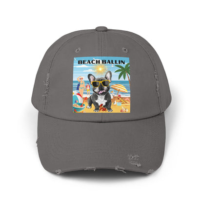 Beach Ballin Unisex Distressed Cap