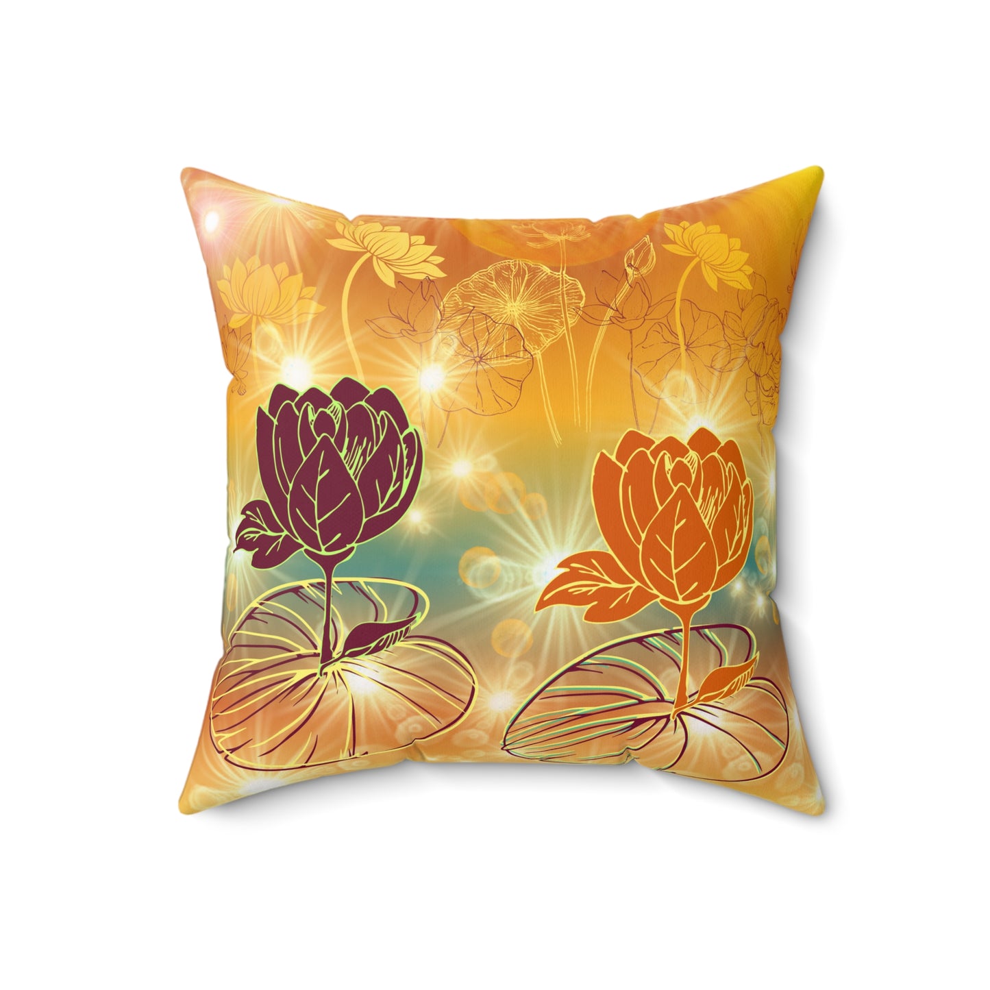 Reflections Spun Polyester Square Pillow