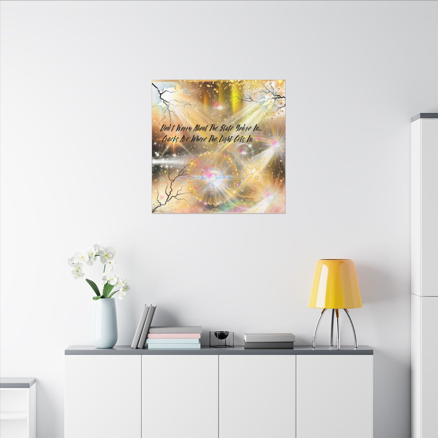 Don't Worry - Inspirational Wall Art, Motivational Decor, Home Office Artwork, Uplifting Canvas, Modern Room Statement