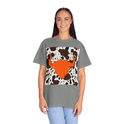 Cow 3 Unisex Garment-Dyed T-shirt