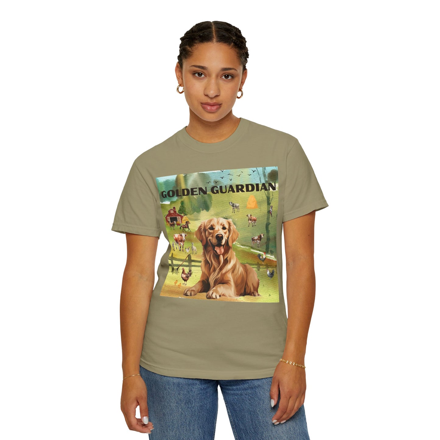 Golden Guardian Unisex Garment-Dyed T-shirt