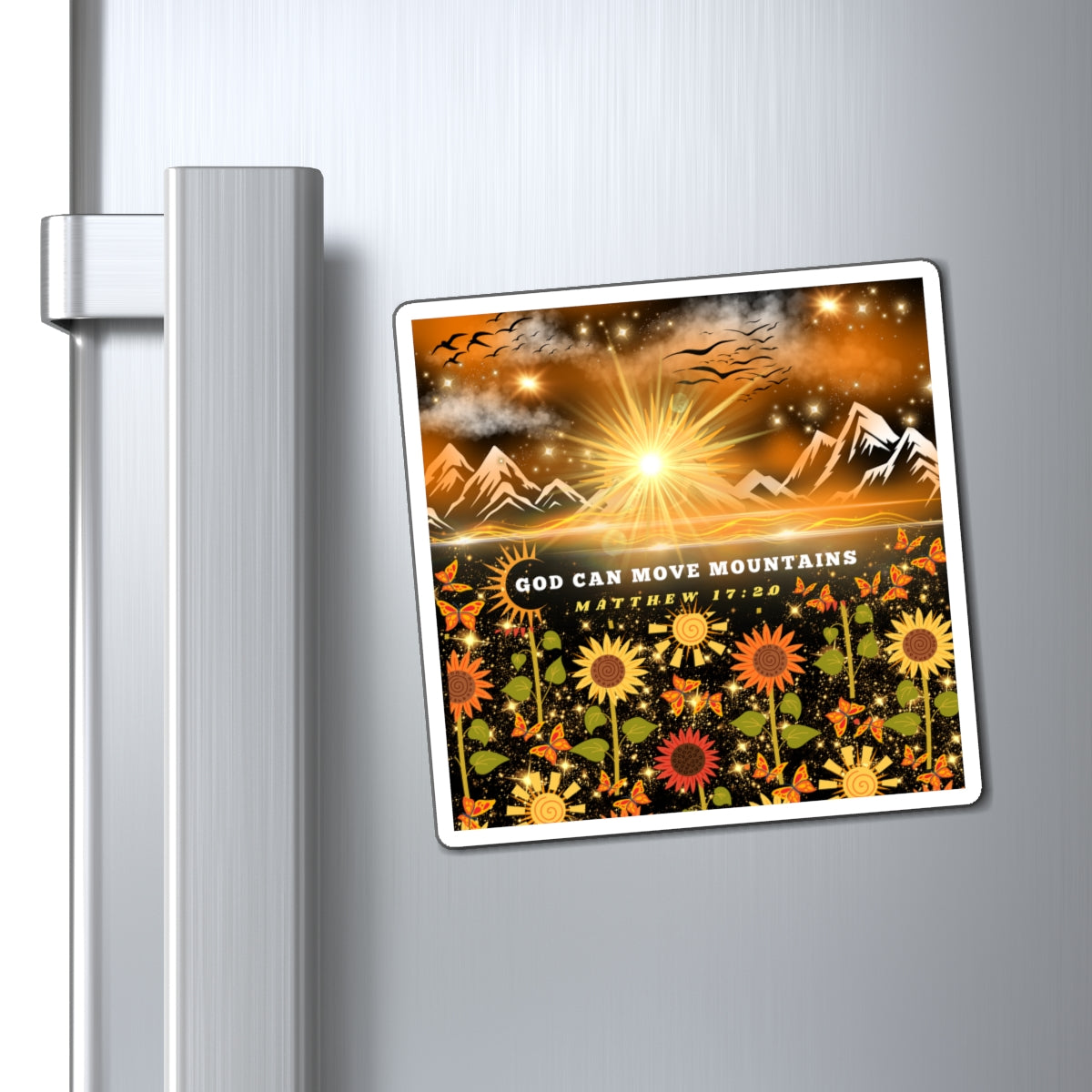 God Can Move Mountains Magnets