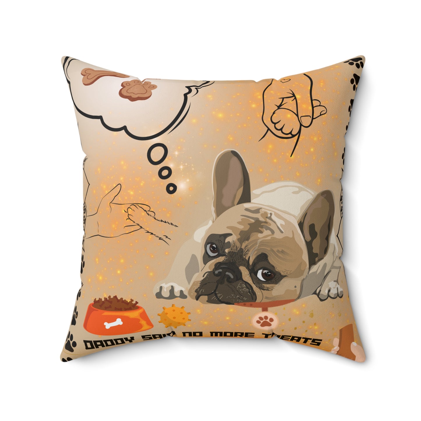 Daddy Said No More Treats Spun Polyester Square Pillow