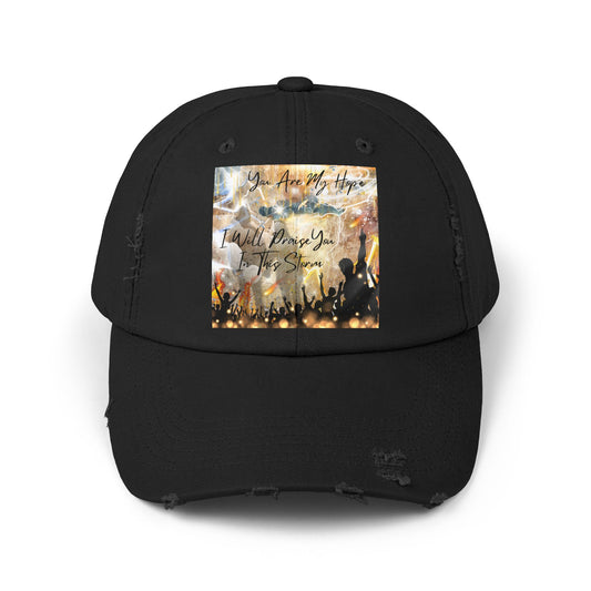 I Will Praise You Unisex Distressed Cap