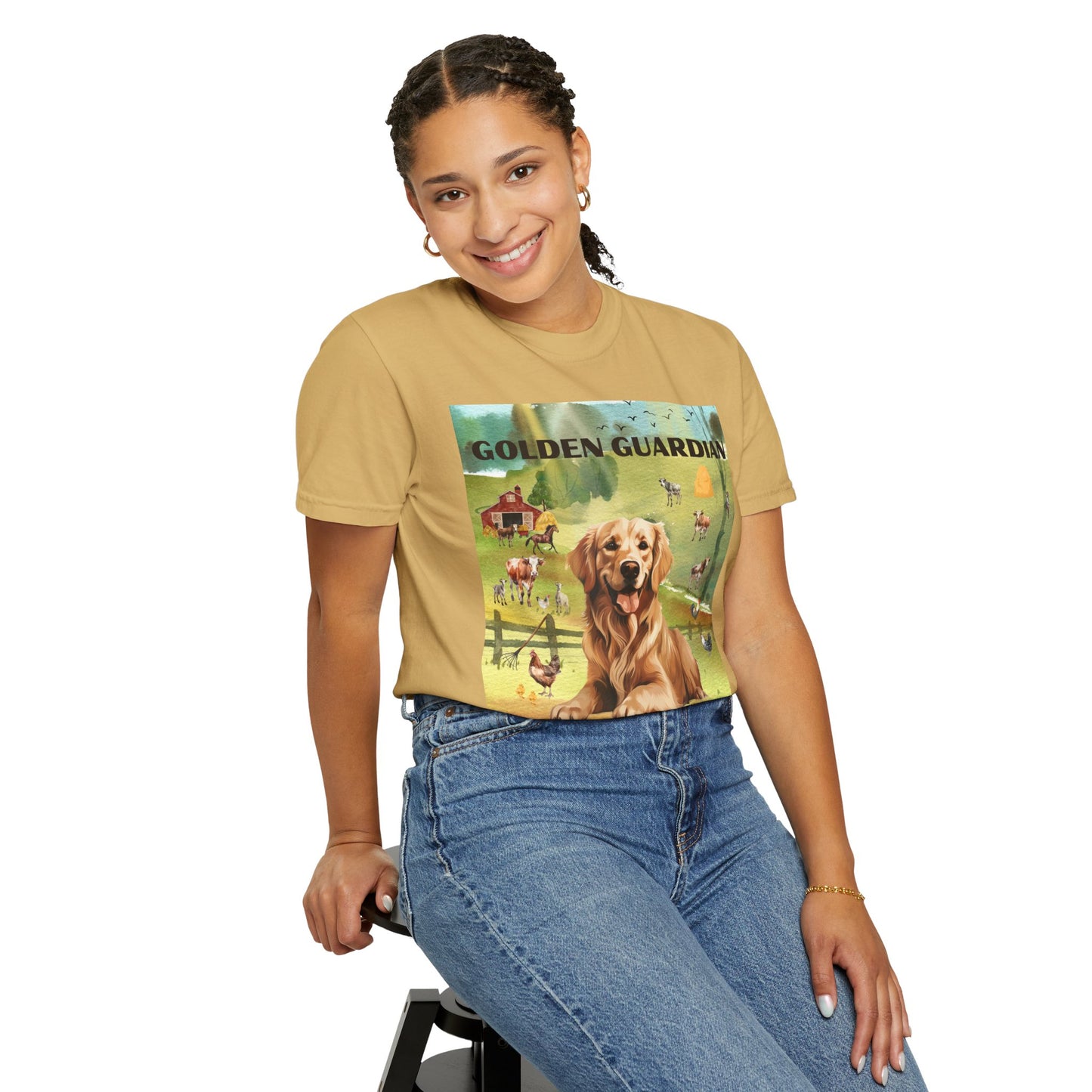 Golden Guardian Unisex Garment-Dyed T-shirt