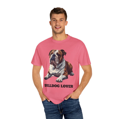 English Bulldog Lover Unisex Garment-Dyed T-shirt