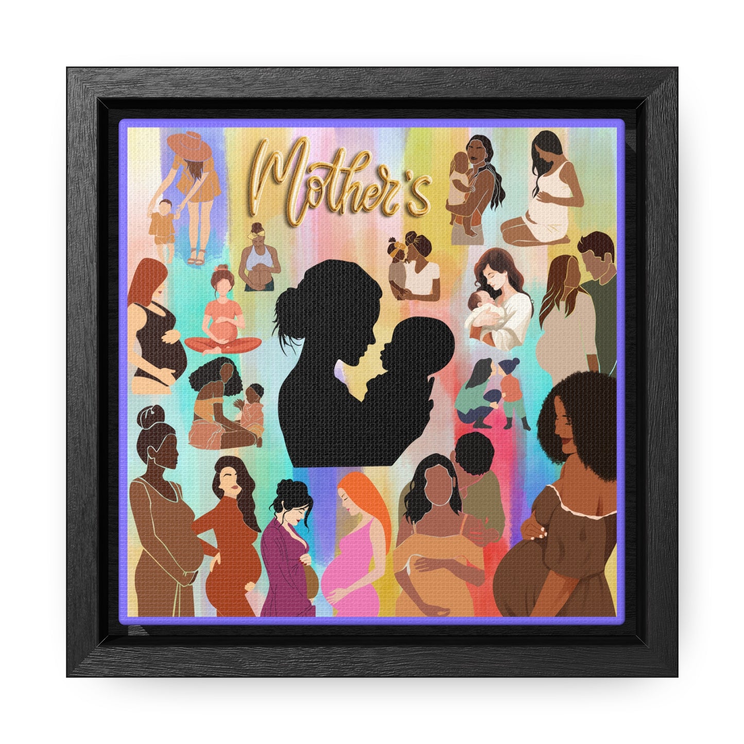 Mothers Gallery Canvas Wraps, Square Frame