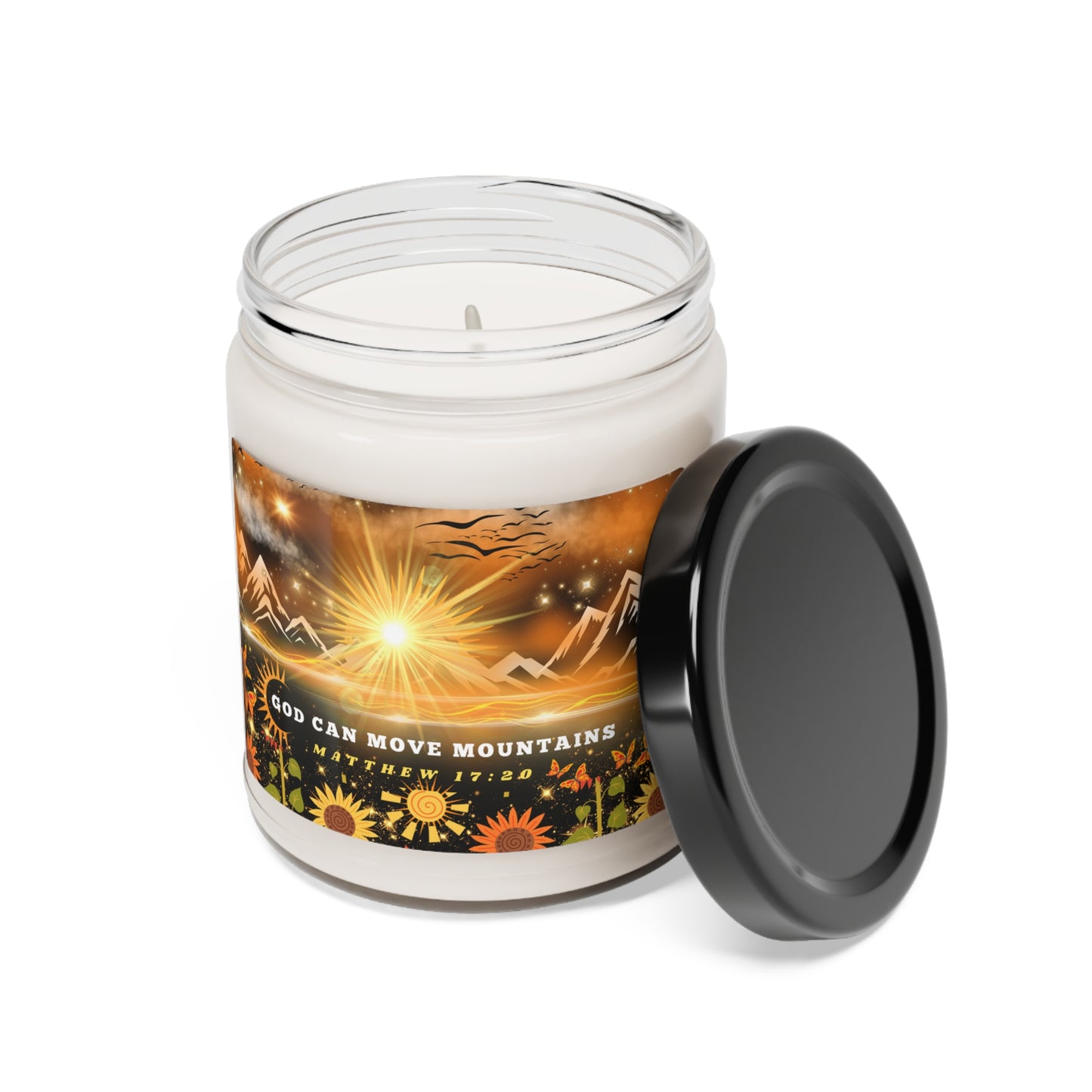 God Can Move Mountains Scented Soy Candle, 9oz