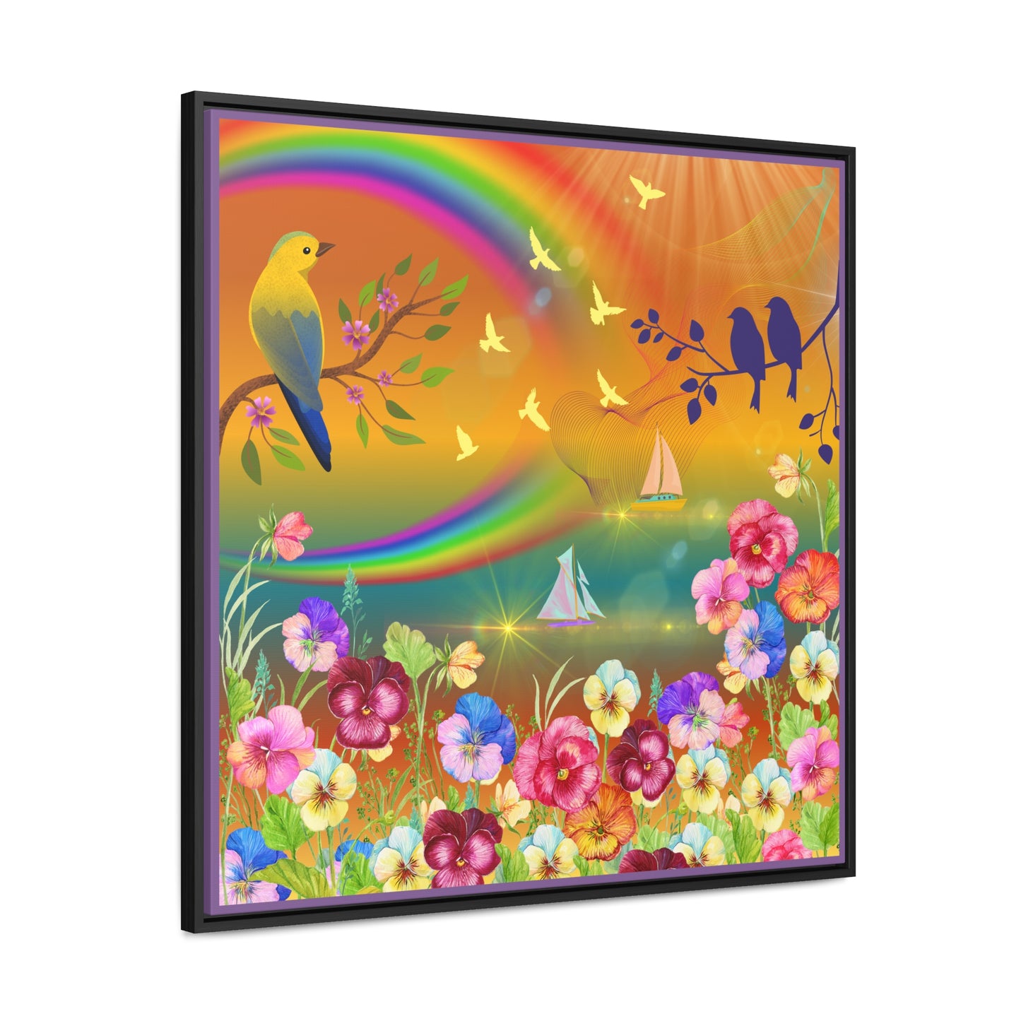 A New Day Gallery Canvas Wraps, Square Frame