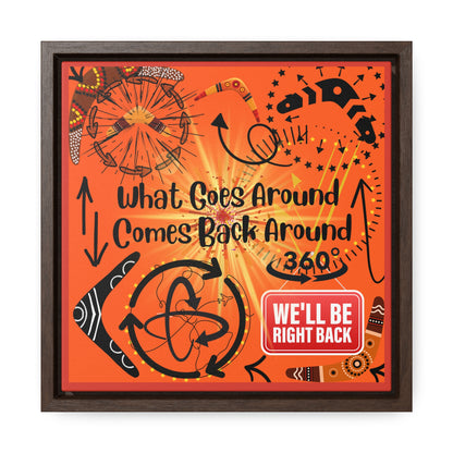 What Goes Around Comes Back Around Canvas Wall Art