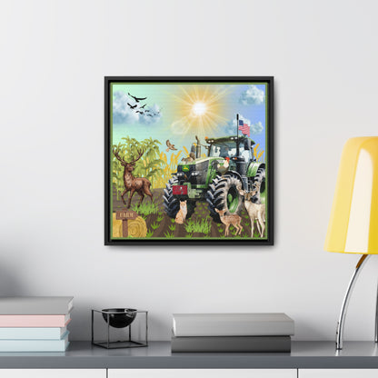 Farming In Florida Buccaneers Gallery Canvas Wraps, Square Frame