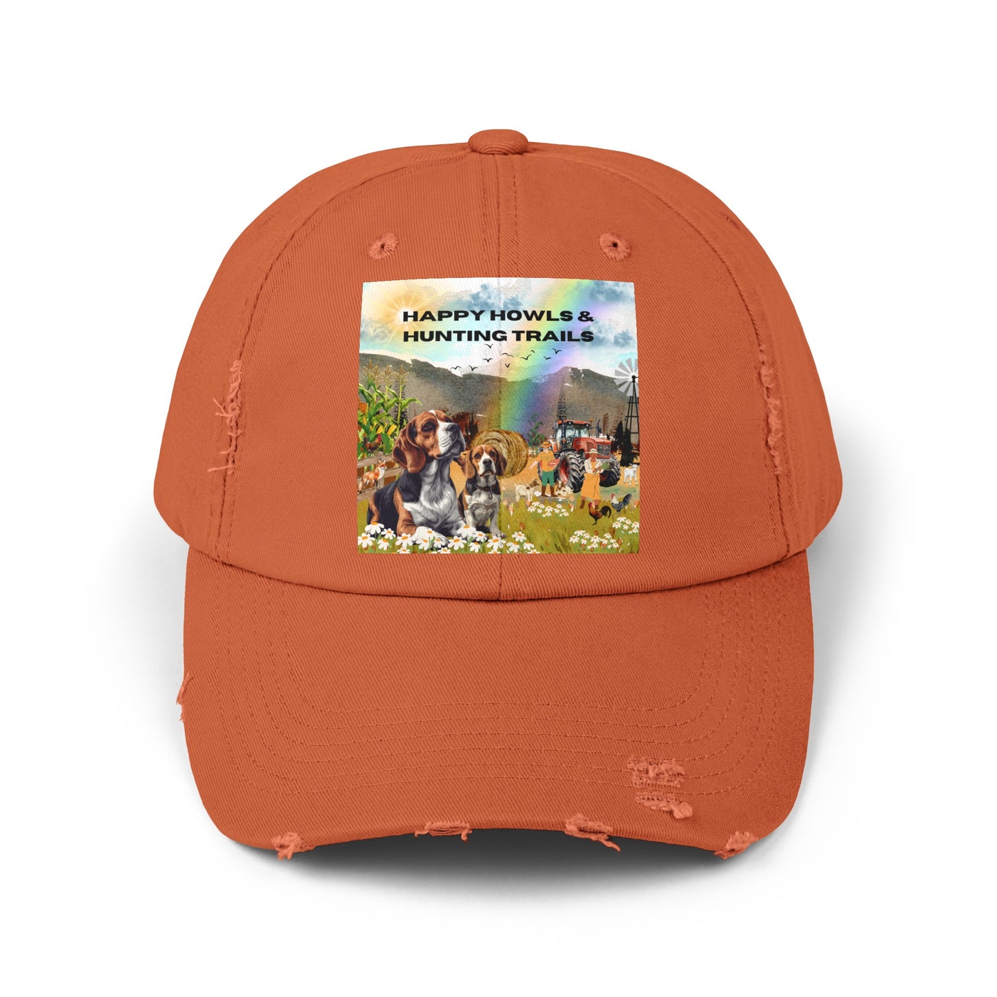 Happy Howls Unisex Distressed Cap