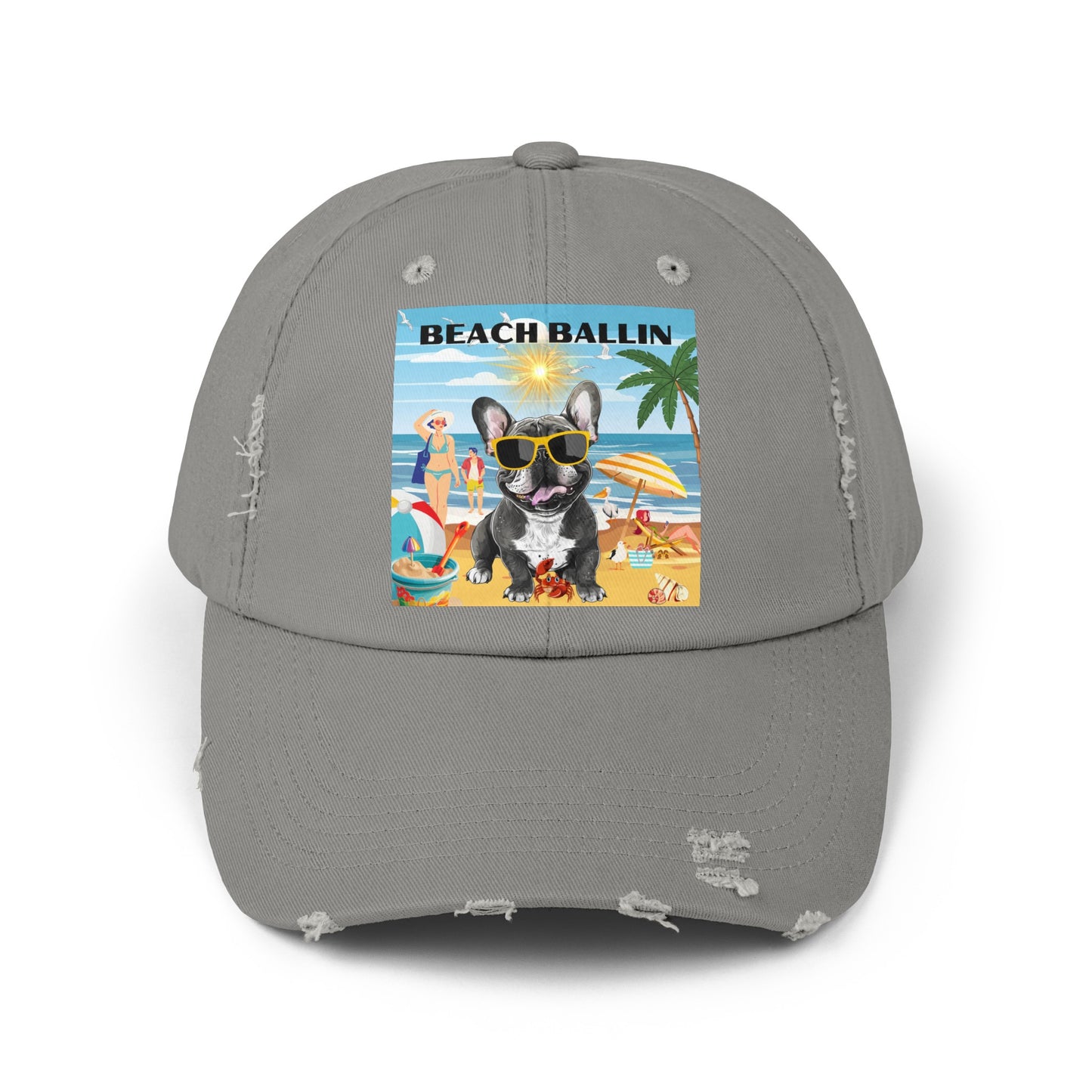 Beach Ballin Unisex Distressed Cap