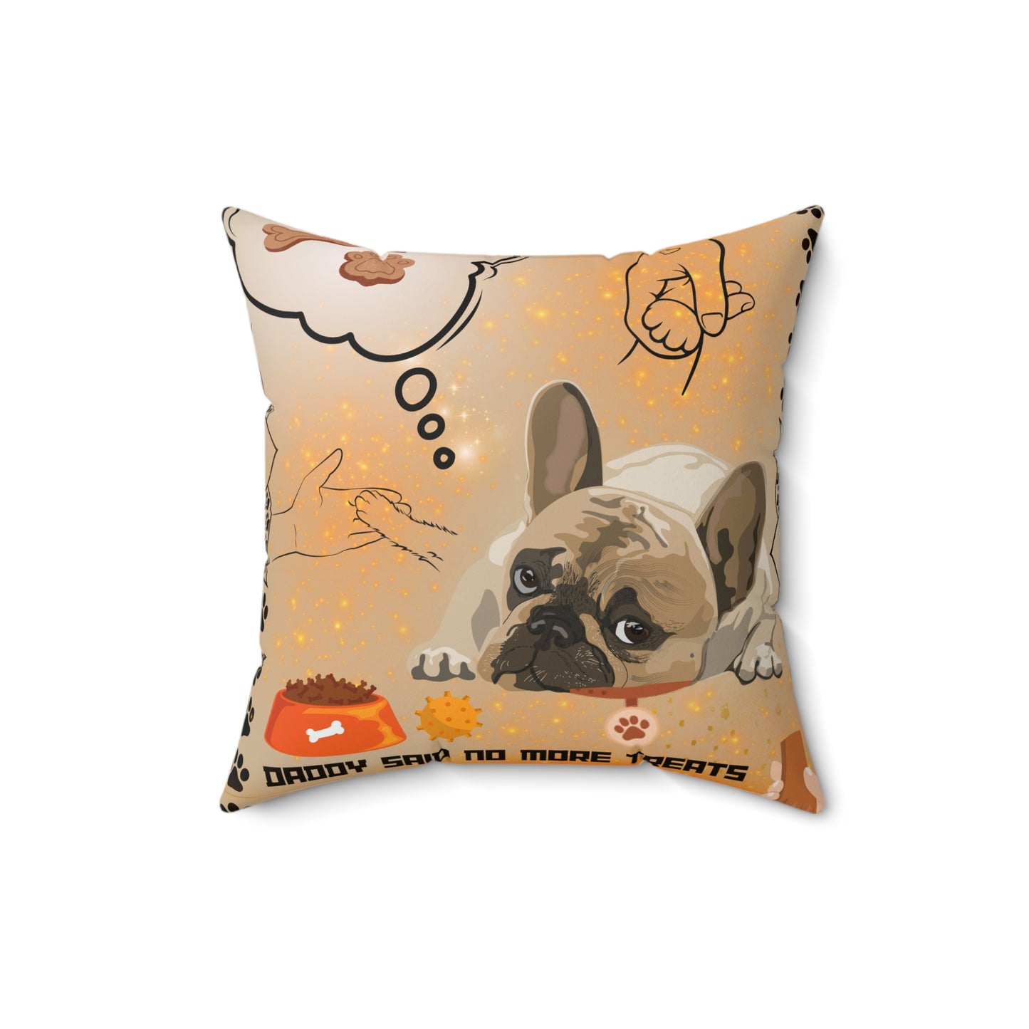 Daddy Said No More Treats Spun Polyester Square Pillow