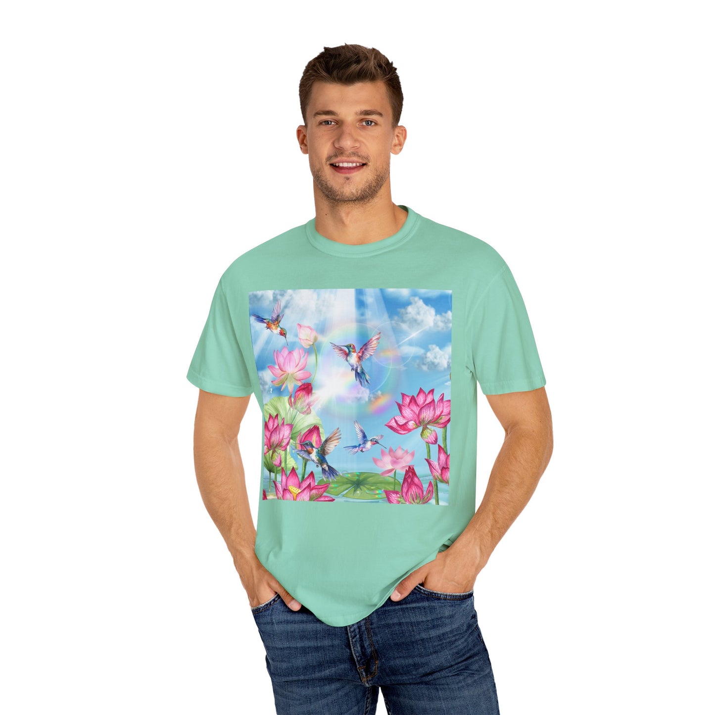 Sipping On Sunshine Unisex Garment-Dyed T-shirt