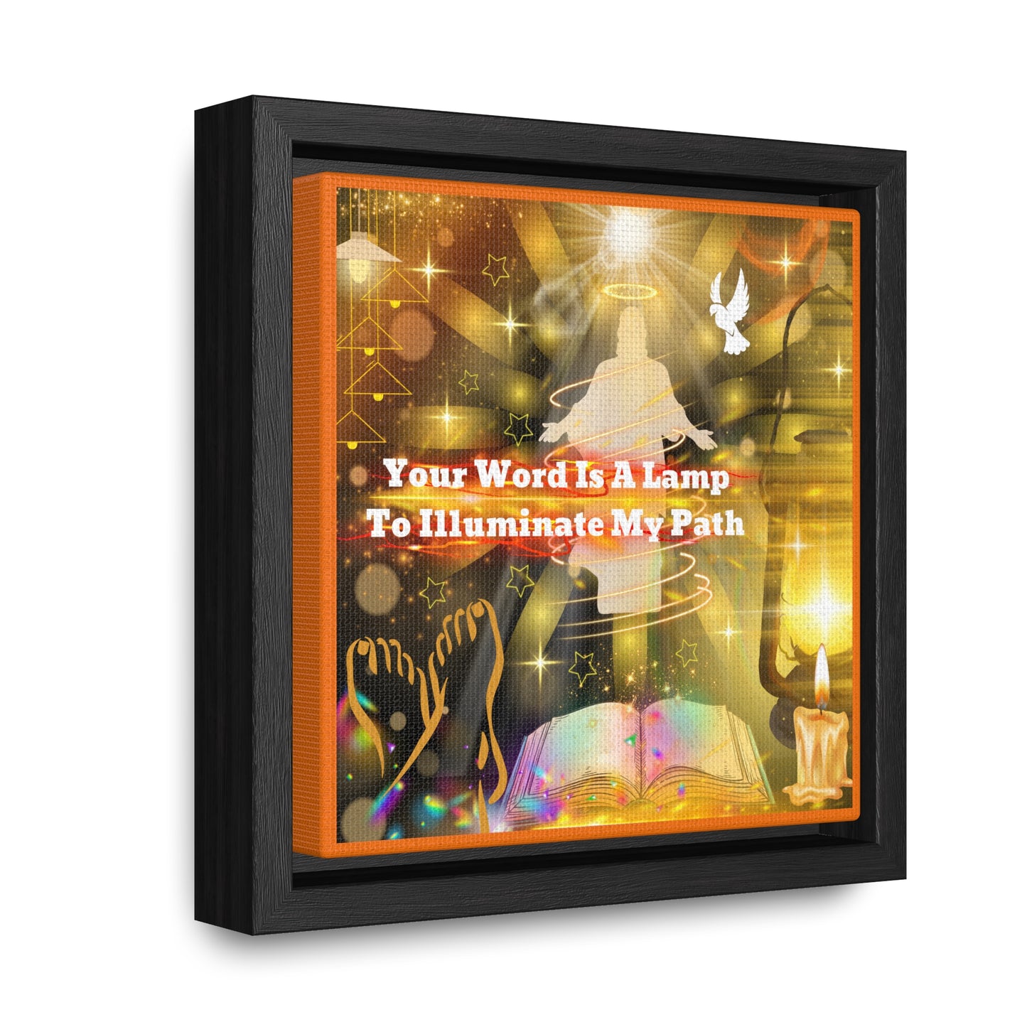 Your Word Gallery Canvas Wraps, Square Frame