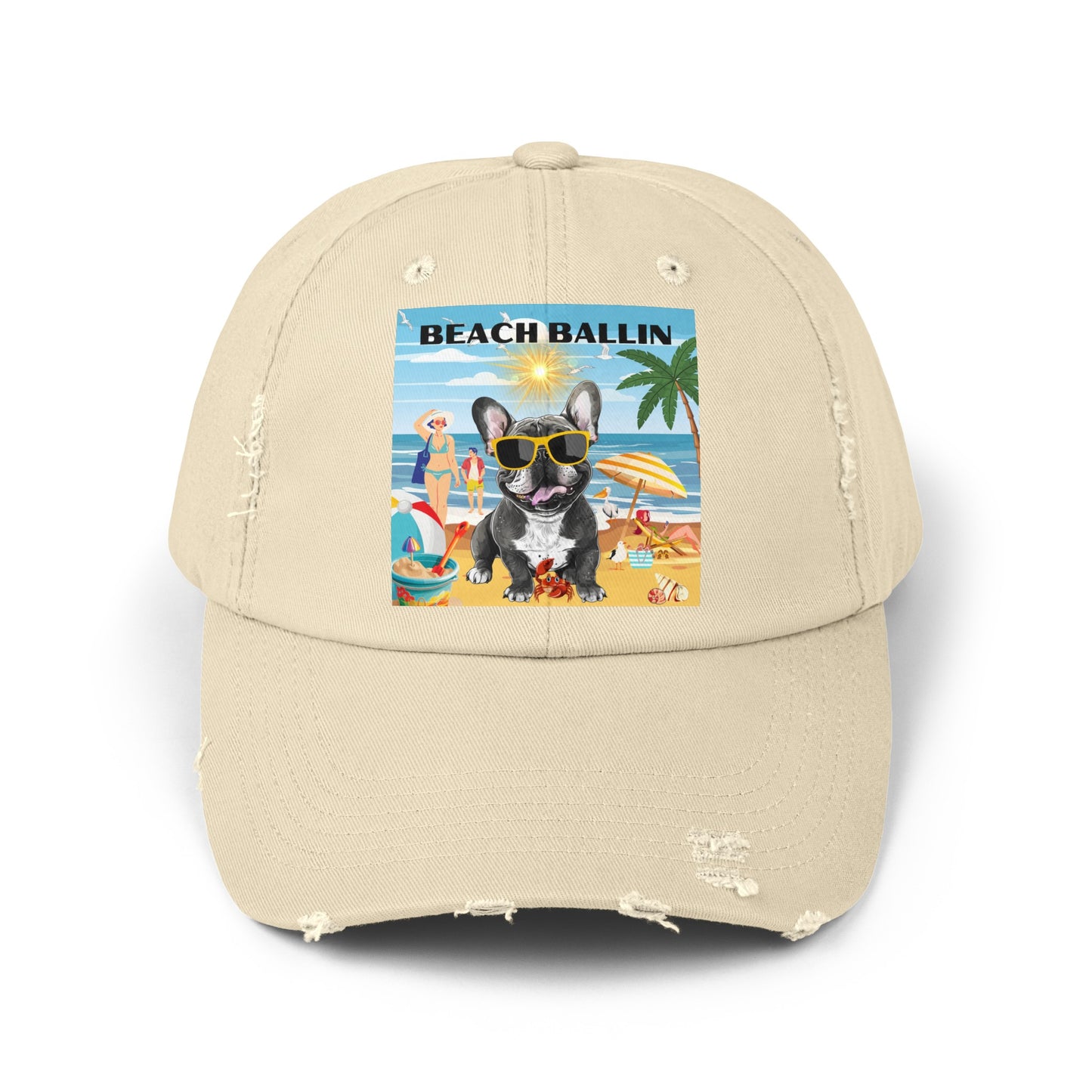 Beach Ballin Unisex Distressed Cap