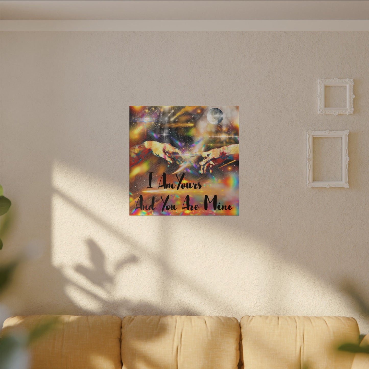 I Am Yours - Romantic Wall Art, Canvas Print, Inspirational Home Decor, Perfect Gift for Couples, Love Art, Anniversary Decoration