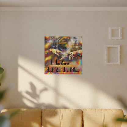 I Am Yours - Romantic Wall Art, Canvas Print, Inspirational Home Decor, Perfect Gift for Couples, Love Art, Anniversary Decoration