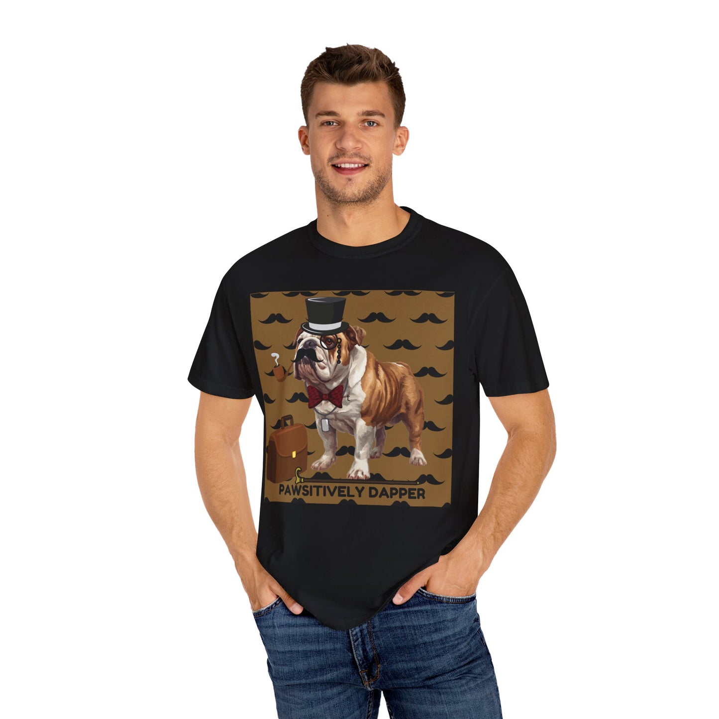 Pawsitively Dapper Unisex Garment-Dyed T-shirt