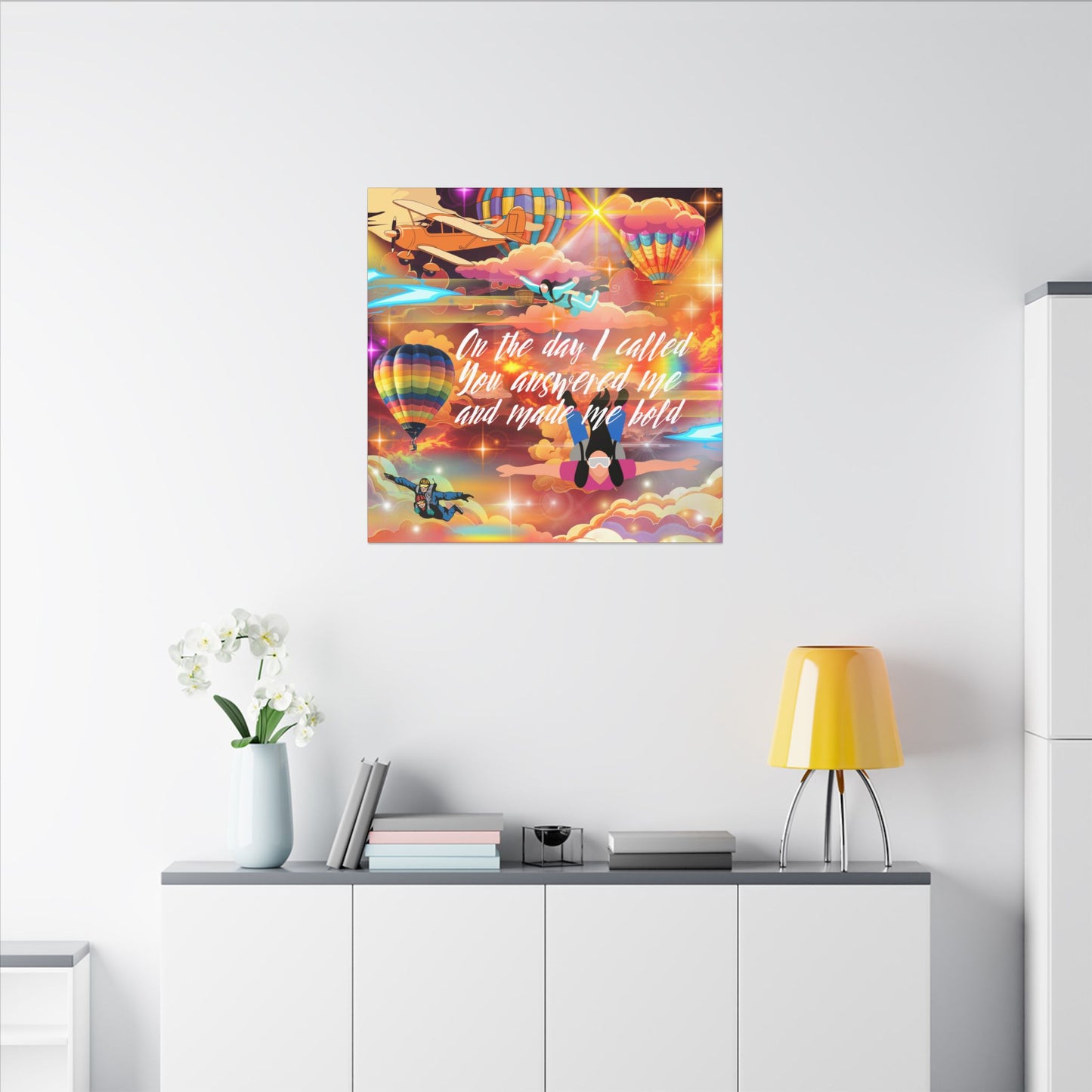 You Answered Me - Inspirational Canvas Wall Art