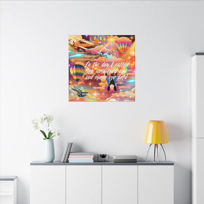 You Answered Me - Inspirational Canvas Wall Art