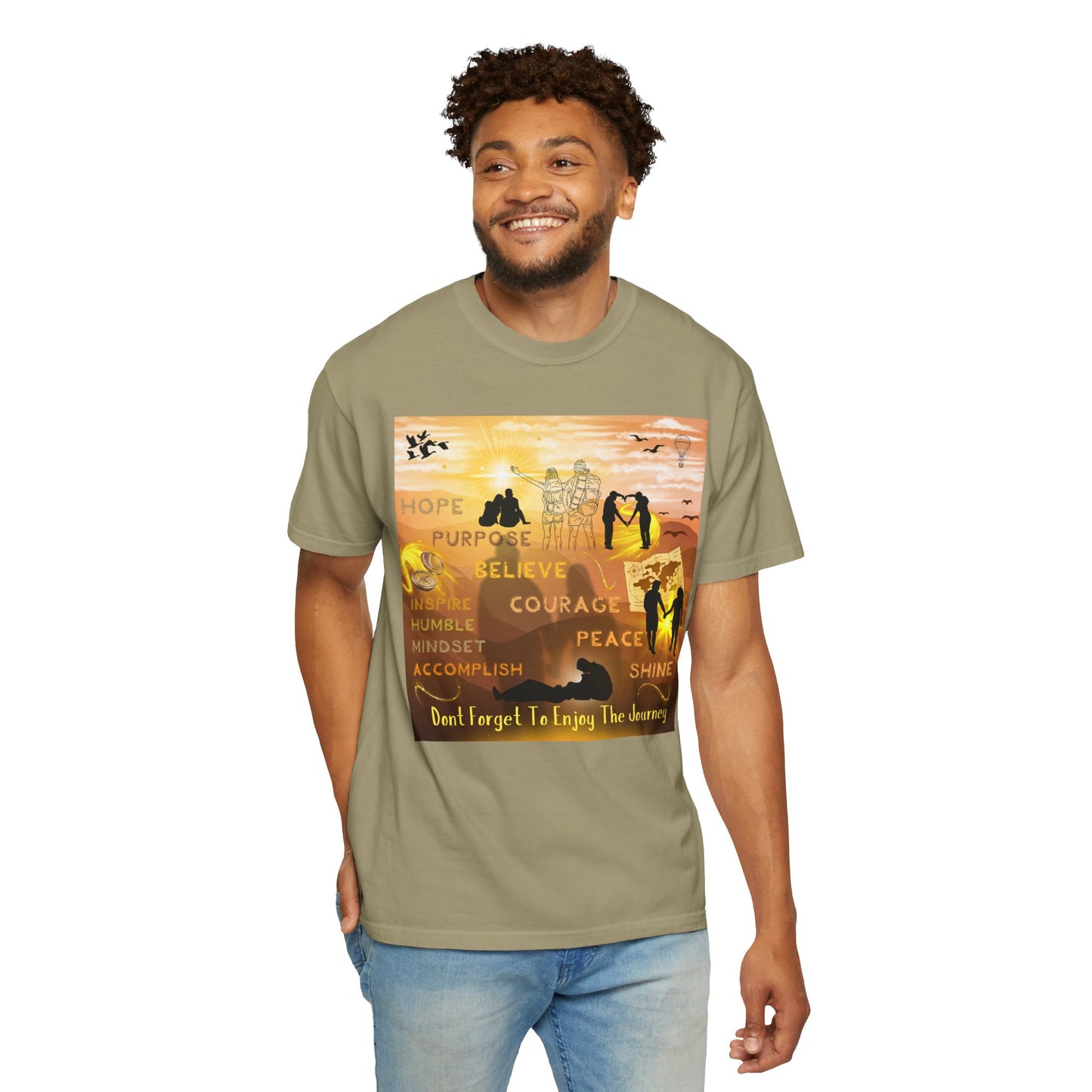 Enjoy The Journey Unisex Garment-Dyed T-shirt