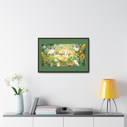 Peaceful Life Canvas Wall Art