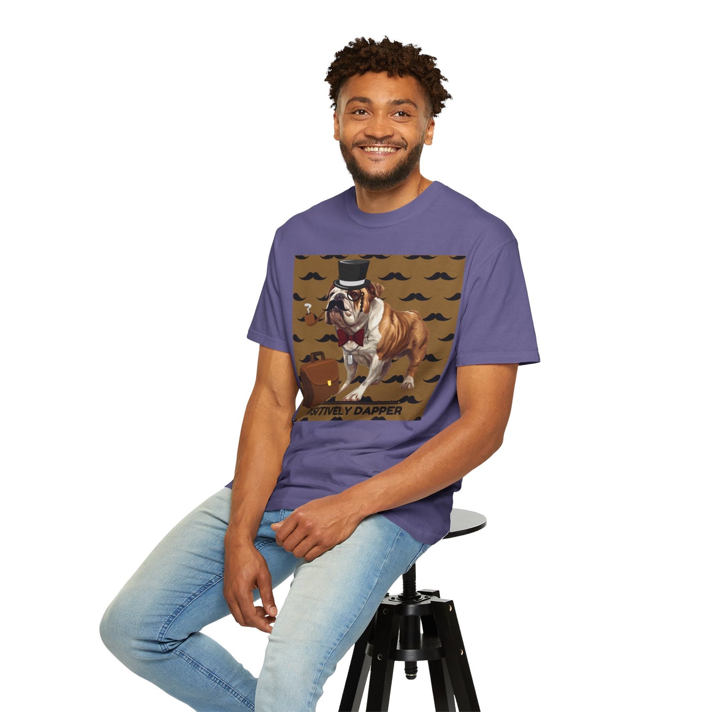 Pawsitively Dapper Unisex Garment-Dyed T-shirt